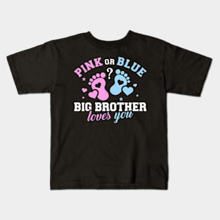 Gender reveal brother Kids T-Shirt